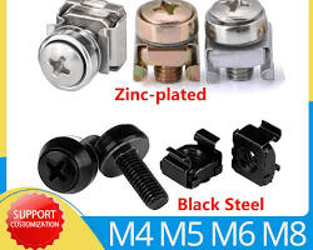 M8 rack bolts/nuts (For HP rack cabinet)